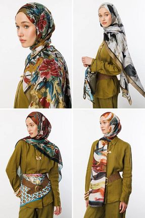 شال رنگی زنانه پنبه ای Mooncorn - کد 940528012