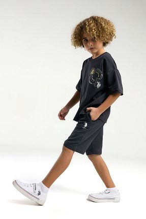 ست بالاتنه و پائین تنه مشکی بچه گانه بافتنی U.S. Polo Assn. - کد 930103304