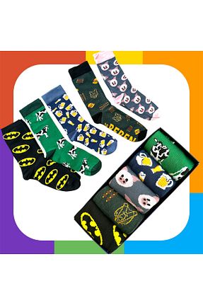 جوراب رنگی زنانه پنبه - الاستین UZN SOCKS - کد 904413118