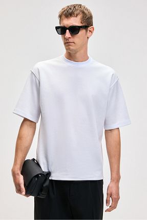 تیشرت سفید مردانه Relaxed GRIMELANGE - کد 930076236