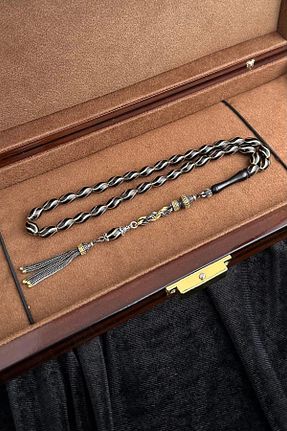 تسبیح مشکی کهربا dergah tesbih - کد 923685217