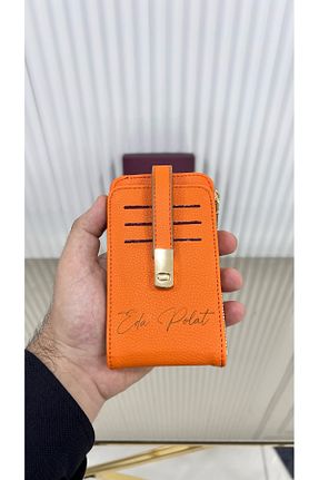 کیف پول نارنجی زنانه ابعاد کوچک patideri - کد 900152505