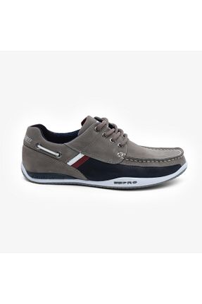 کفش کژوال طوسی مردانه چرم خالص Greyder - کد 920004799