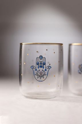 لیوان نارنجی شیشه Rakle - کد 859591165