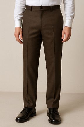 شلوار قهوه ای مردانه پارچه nacar çarşı - کد 940116553