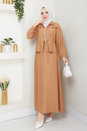 ست بالاتنه و پائین تنه حجاب رنگی زنانه A-line modapark.ist - کد 940126592