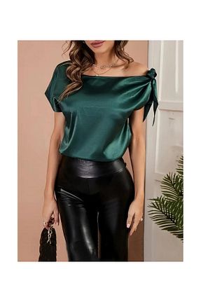 بلوز سبز زنانه ساده StilVibe - کد 940179035