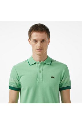 پولوشرت سبز مردانه پنبه ای Lacoste - کد 940146359