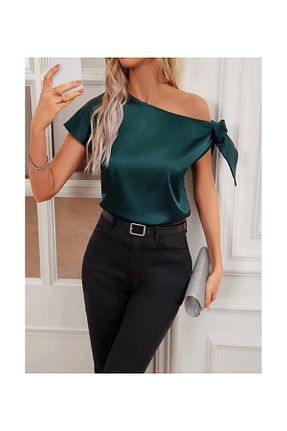 بلوز سبز زنانه ساده StilVibe - کد 940179035