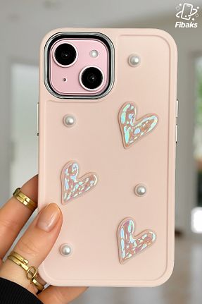 کاور و قاب صورتی iPhone 13 Fibaks - کد 938390487