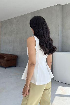 بلوز نباتی زنانه ساده Seda Yalçın Atelier - کد 940205555