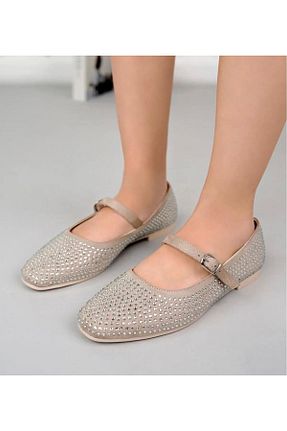 بابت بژ زنانه جیر GOLD SHOES - کد 939295345