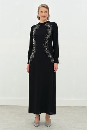 لباس مجلسی و فارغ التحصیلی مشکی زنانه پلی استر gaze - کد 940202722