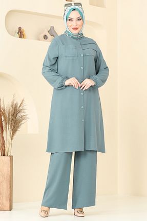ست بالاتنه و پائین تنه حجاب رنگی زنانه Relaxed Modaselvim - کد 940209401