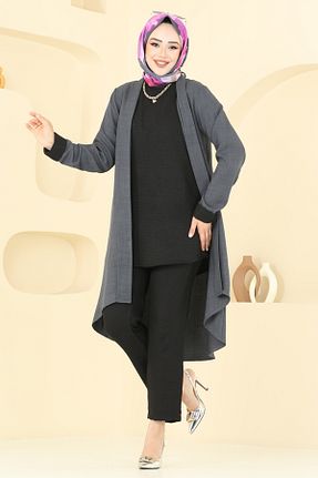 ست بالاتنه و پائین تنه حجاب رنگی زنانه رگولار Modaselvim - کد 940207775