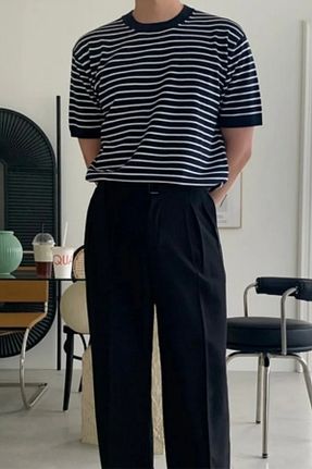 تیشرت سرمه ای مردانه Relaxed COOL TARZ - کد 816144252