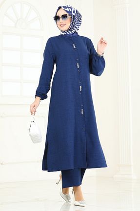 ست بالاتنه و پائین تنه حجاب رنگی زنانه رگولار Modaselvim - کد 940208839