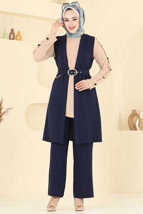 ست بالاتنه و پائین تنه حجاب رنگی زنانه Relaxed Modaselvim - کد 940208309