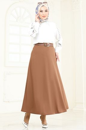 دامن حجاب رنگی زنانه کمر کش دار Modaselvim - کد 940207321