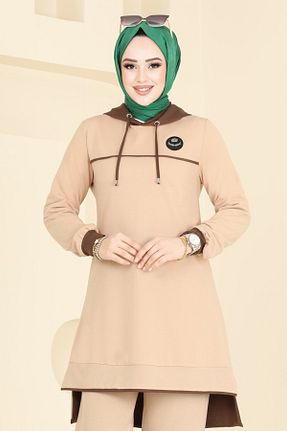 ست بالاتنه و پائین تنه حجاب رنگی زنانه رگولار Modaselvim - کد 940208252