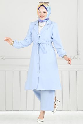 ست بالاتنه و پائین تنه حجاب رنگی زنانه رگولار Modaselvim - کد 940207295