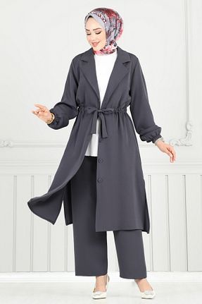 ست بالاتنه و پائین تنه حجاب رنگی زنانه رگولار Modaselvim - کد 940207285