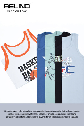 رکابی رنگی بچه گانه بند دار BELİNOPLUS - کد 922385297