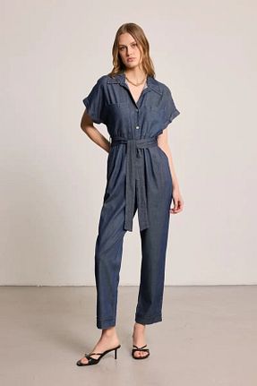 سرهمی آبی زنانه آستین افتاده Gusto - کد 940214375