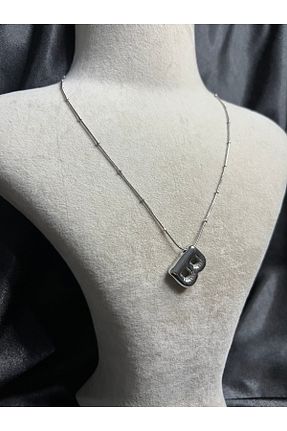 گردنبند استیل ( فولاد ) طوسی زنانه استیل ضد زنگ Fam&Co Jewelry - کد 940213430