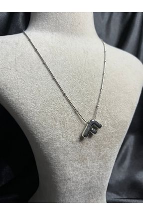 گردنبند استیل ( فولاد ) طوسی زنانه استیل ضد زنگ Fam&Co Jewelry - کد 940210290