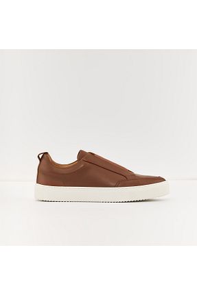کفش اسنیکر قهوه ای مردانه چرم اصل Aldo - کد 769558517