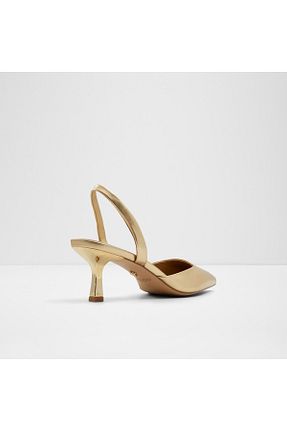 کفش پاشنه بلند کلاسیک طلائی زنانه چرم مصنوعی Aldo - کد 858840566