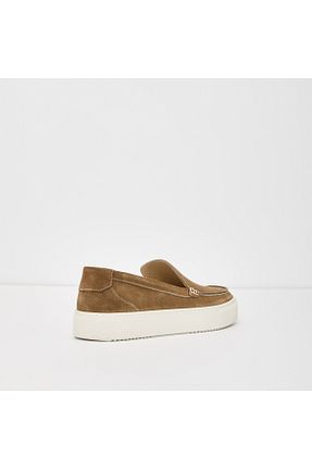 کفش اسنیکر قهوه ای مردانه بدون بند Aldo - کد 822143707