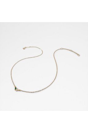 گردنبند استیل ( فولاد ) سبز زنانه روکش طلا Aldo - کد 929171252