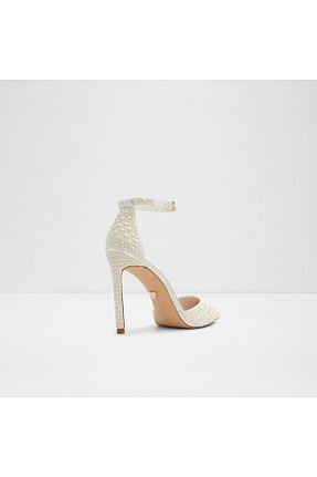 کفش پاشنه بلند کلاسیک سفید زنانه پارچه Aldo - کد 683327414