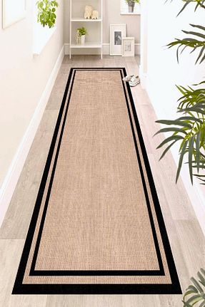 کناره قهوه ای پلی استر Zeria Home - کد 849951909