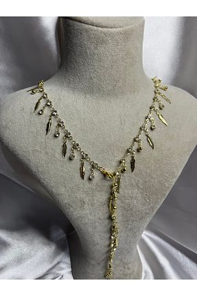 گردنبند جواهر زرد زنانه زیرکن Fam&Co Jewelry - کد 940251049