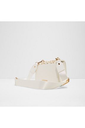کیف دوشی سفید زنانه چرم مصنوعی Aldo - کد 905721999