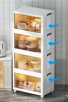 کابینت چند منظوره سفید پلاستیک Myplas - کد 940338554