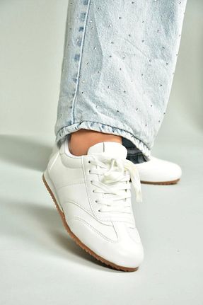 کفش اسنیکر سفید زنانه بند دار Fox Shoes - کد 936953322
