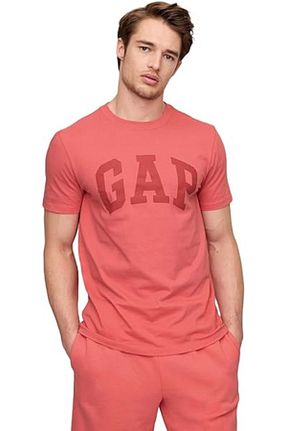 تیشرت نارنجی مردانه یقه دوچرخه GAP - کد 934473078