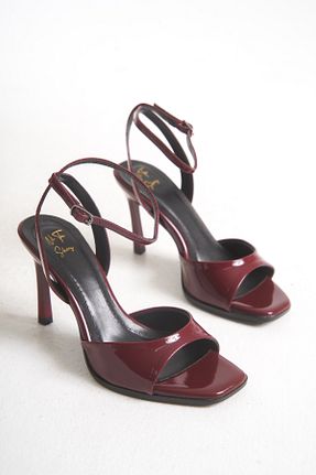 کفش پاشنه بلند کلاسیک زرشکی زنانه چرم لاکی NITU Shoes - کد 923312457