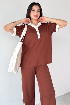 ست بالاتنه و پائین تنه رنگی زنانه رگولار Cappmoda - کد 940271378