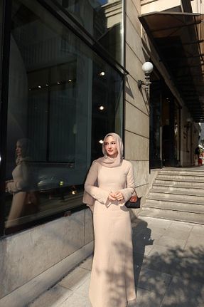 شال بژ زنانه پنبه ای FASHION - کد 856971401