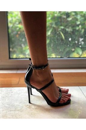 کفش پاشنه بلند کلاسیک مشکی زنانه PU FRANCESCA VİSCONTİ - کد 849408336