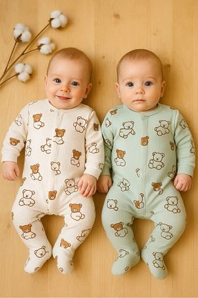 بعد از زایمان خاکی بچه گانه پنبه ای ENİA BABY - کد 901364136
