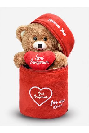 اسباب بازی مخملی قهوه ای زنانه 30 cm Princess Bear - کد 920287165