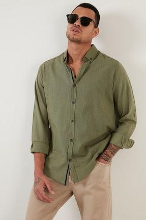 پیراهن خاکی مردانه رگولار Buratti - کد 224778680