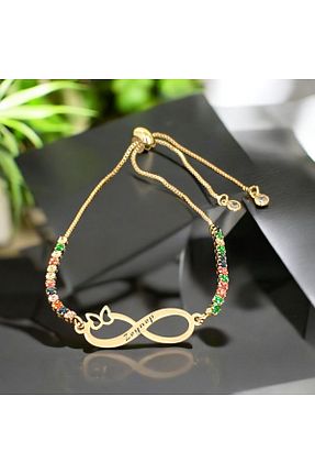 دستبند طلا طلائی زنانه 14 عیار ARCHINO GOLD - کد 906305938