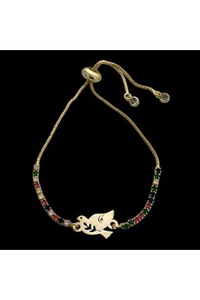 دستبند طلا طلائی زنانه 14 عیار ARCHINO GOLD - کد 906304663